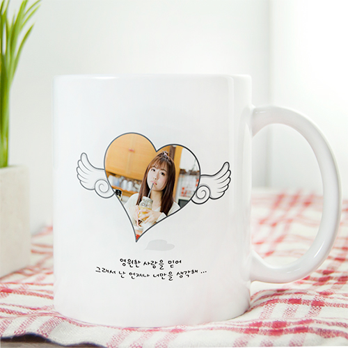 포토머그컵 천사날개